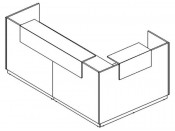 А4 Стойка ресепшн угловая левая