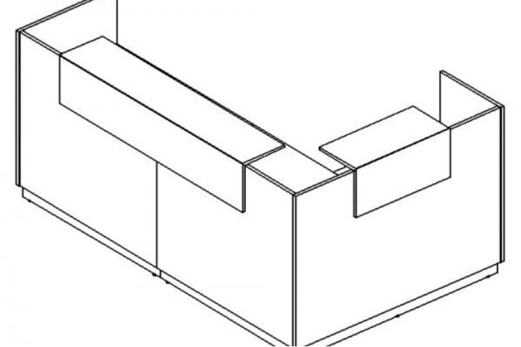 А4 Стойка ресепшн угловая левая